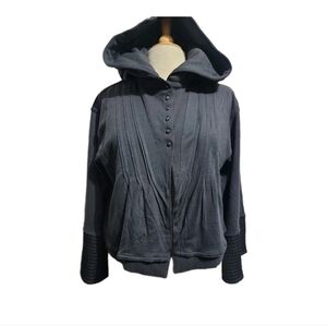 Stella McCartney by Adidas Yoga Hood Sweat Hoodie Gray Size M NWT